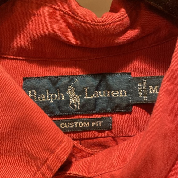 Polo Ralph Lauren Custom Fit Button Up Medium - Picture 2 of 6